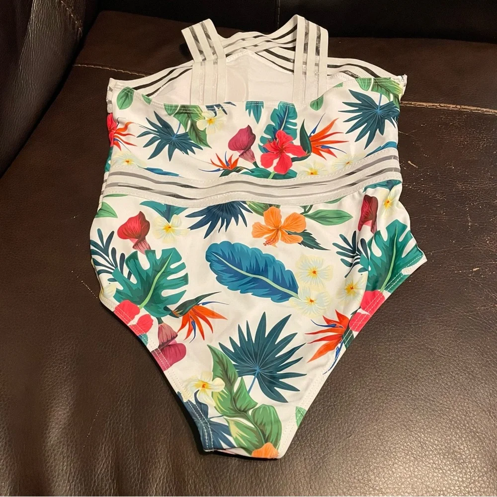 SHEIN Colorful Floral Kids One Piece